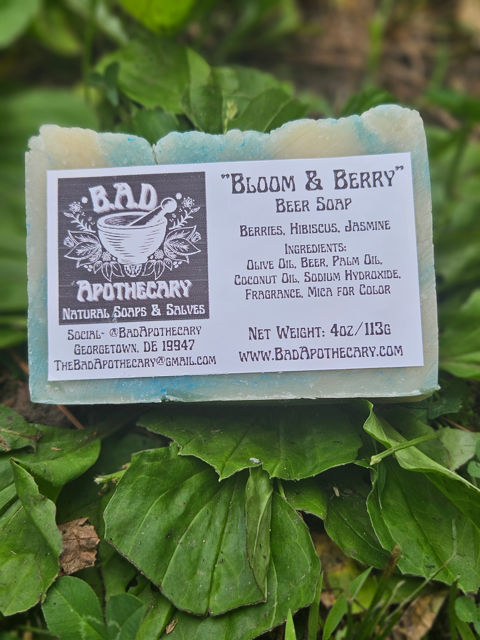 Bloom & Berry: Handcrafted, All-Natural Artisan Beer Soap, 4oz.