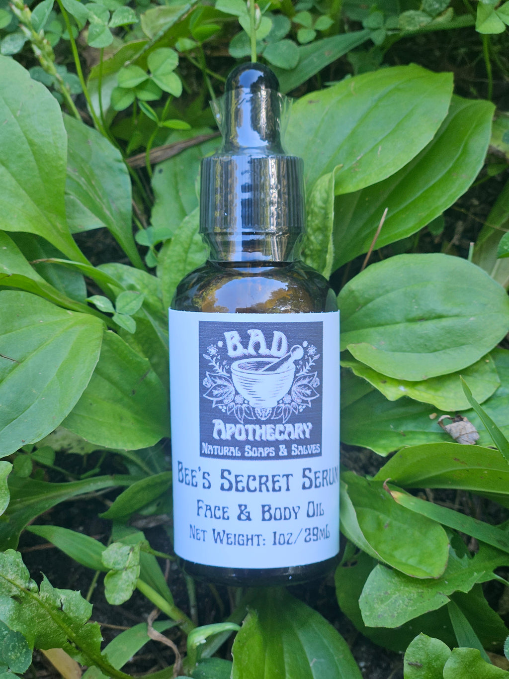 Bee’s Secret Serum | Herbal Face & Body Oil for Radiant Skin | Avocado, Almond & Hemp | B.A.D. Apothecary