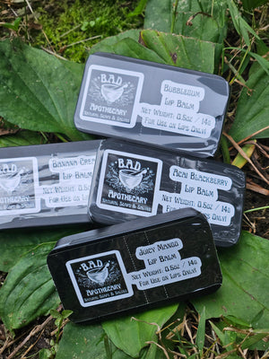 Healing Herbal Lip Balm with Comfrey & Organic Coconut Oil – 0.5 oz Slide Tin by B.A.D. Apothecary