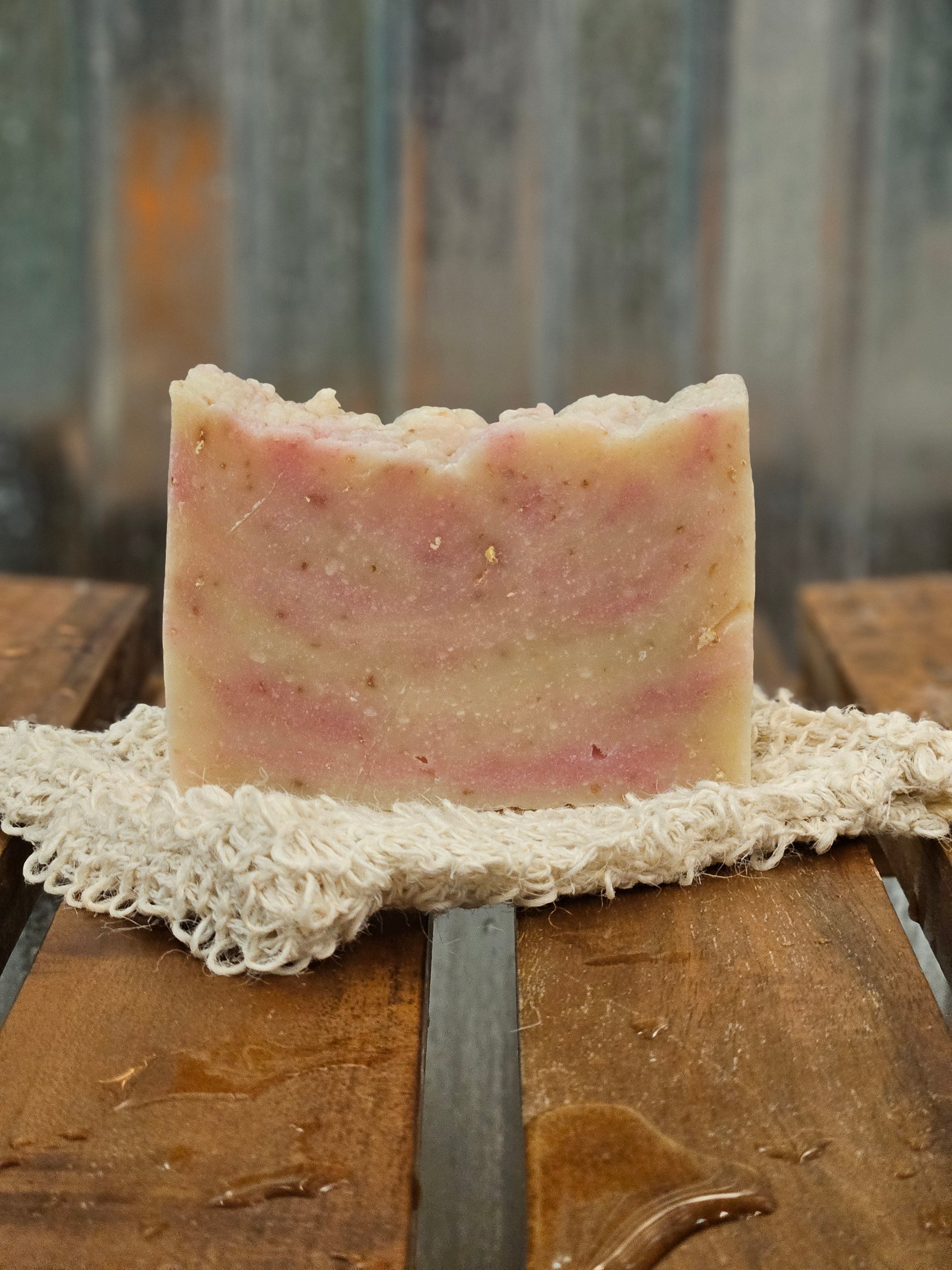 Melon Mist Dandelion-Infused Soap, Herbal Artisan Bar Soap by B.A.D. Apothecary