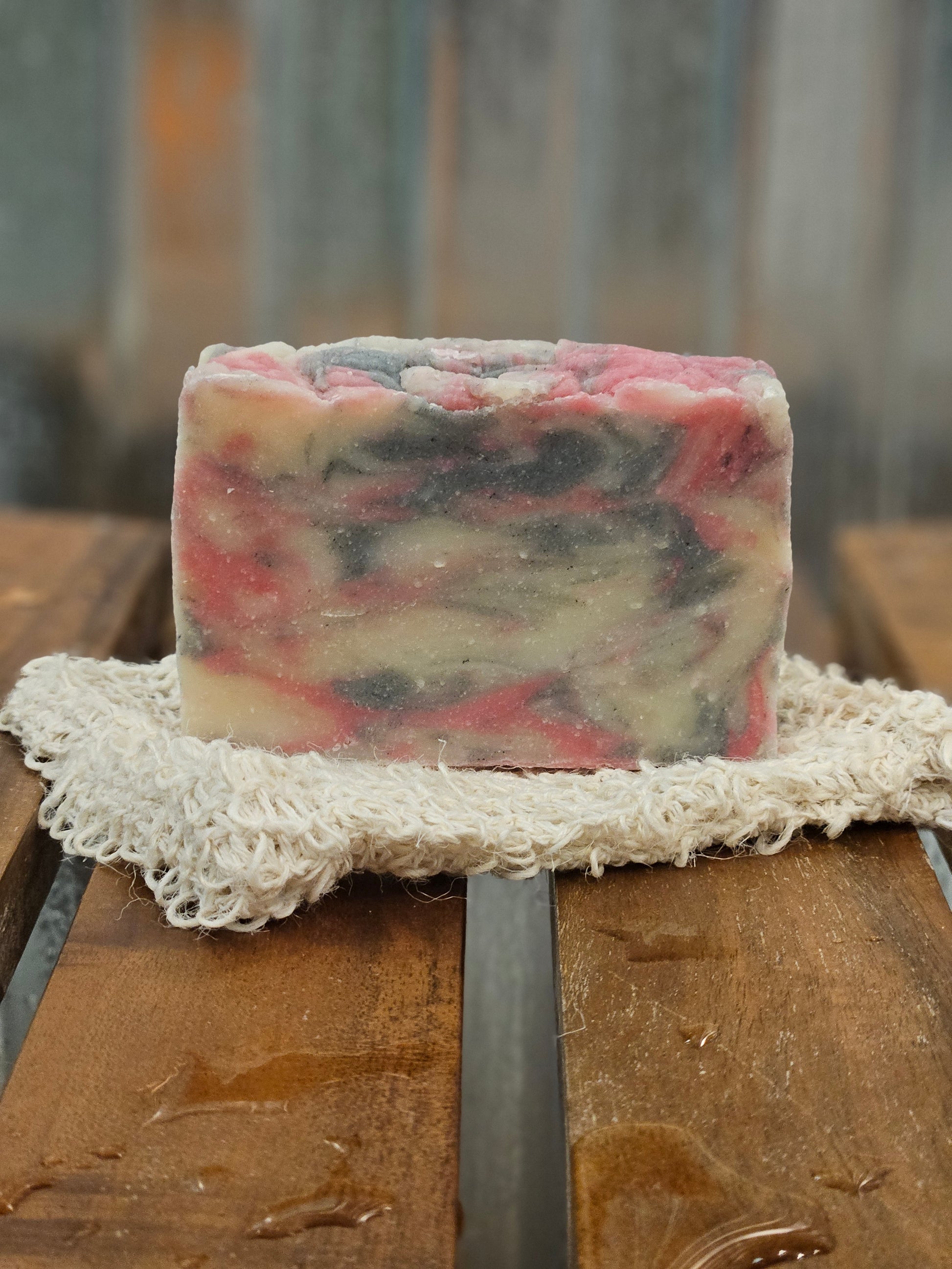 Frosted Tangle Dandelion-Infused Soap with Oatmeal, Herbal Artisan Bar Soap by B.A.D. Apothecary