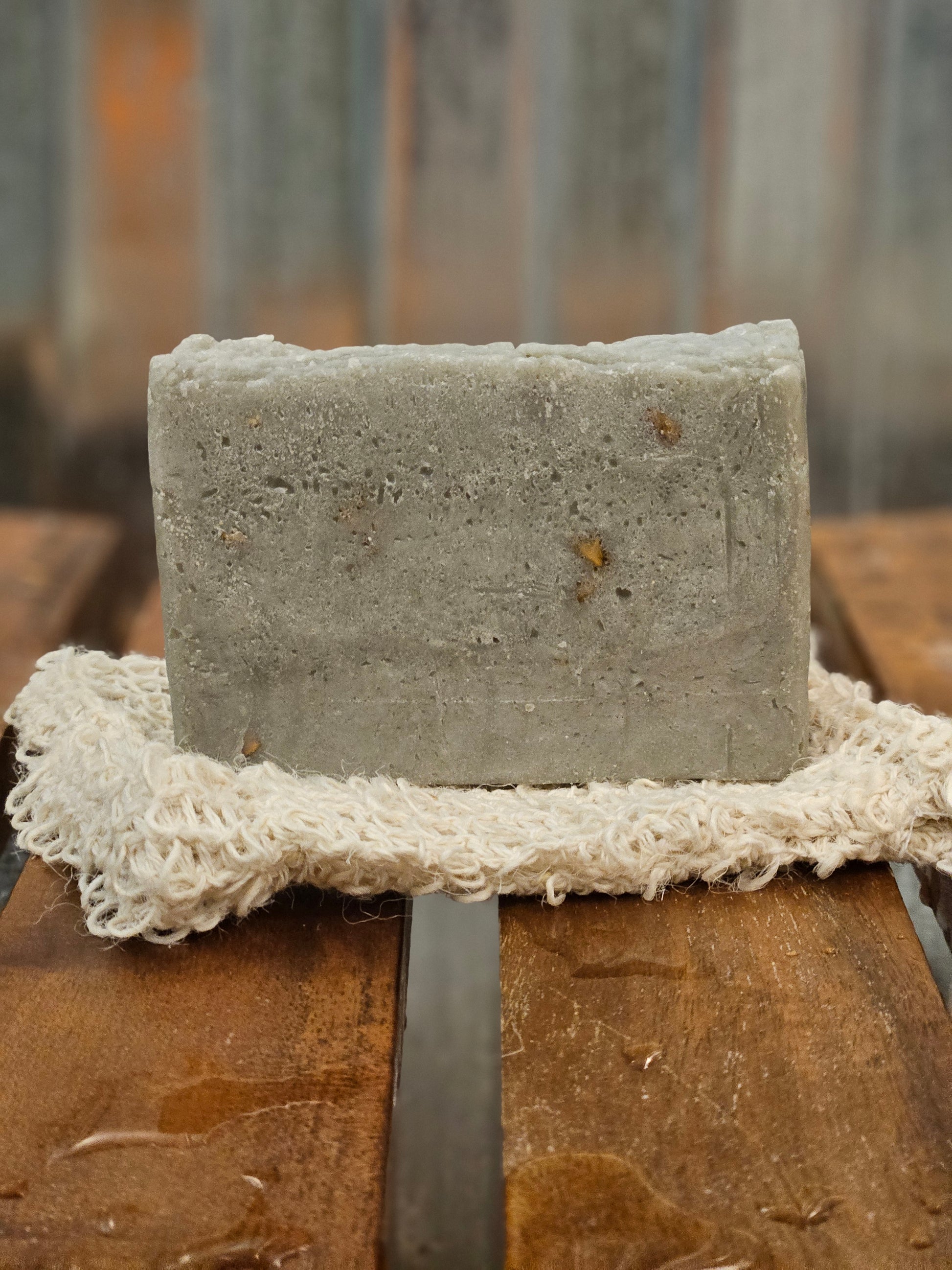 ShadowGlow Dandelion-Infused Soap with Oatmeal, Herbal Artisan Bar Soap by B.A.D. Apothecary