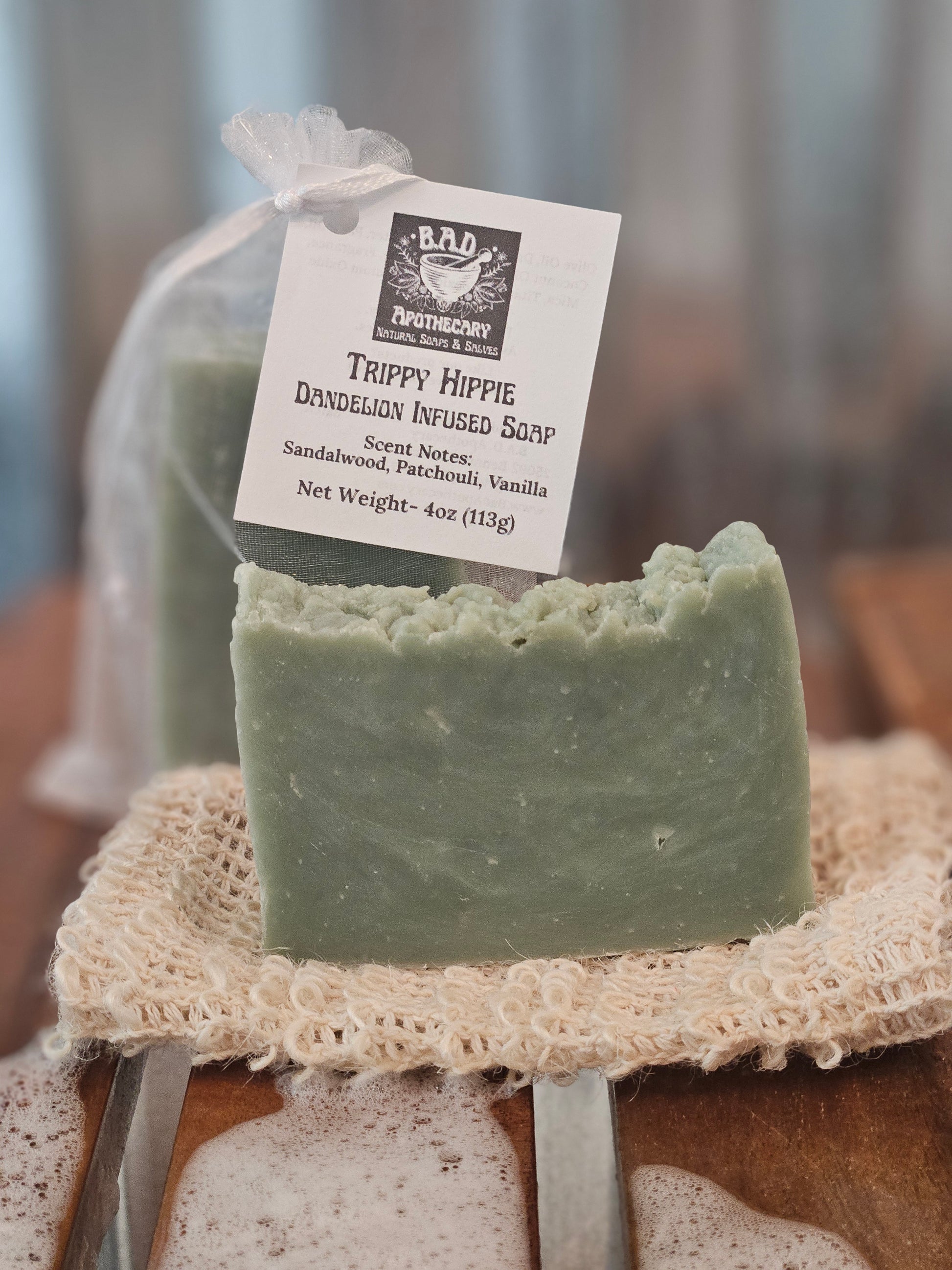 Trippy Hippie — Handmade Dandelion‑Infused Soap