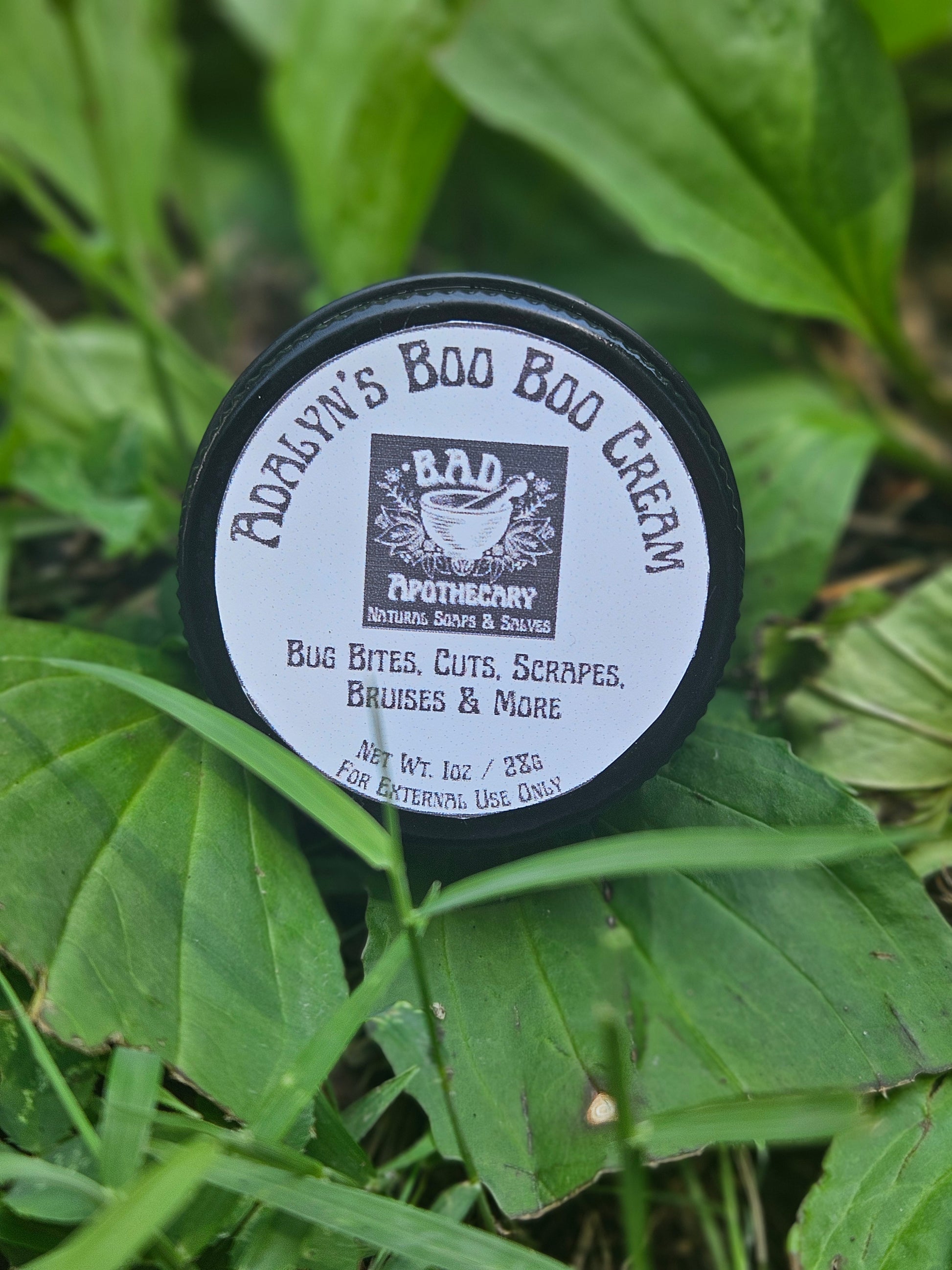 Adalyn's Boo Boo Cream, All Natural and Wildcrafted Healing Salve, 1 oz Tin