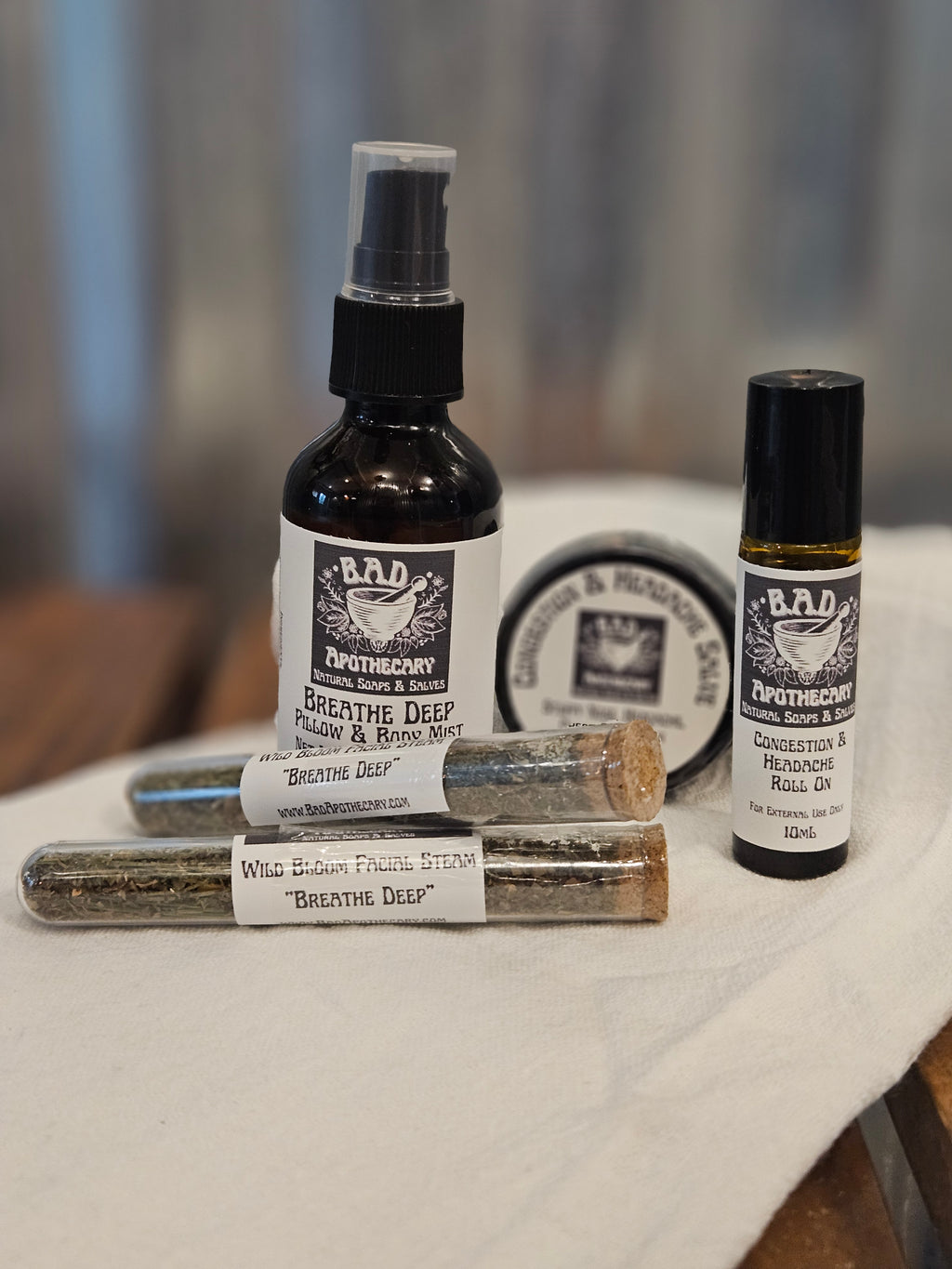 Sinus Relief Bundle for Congestion, Cough & Stuffy Noses, by B.A.D. Apothecary