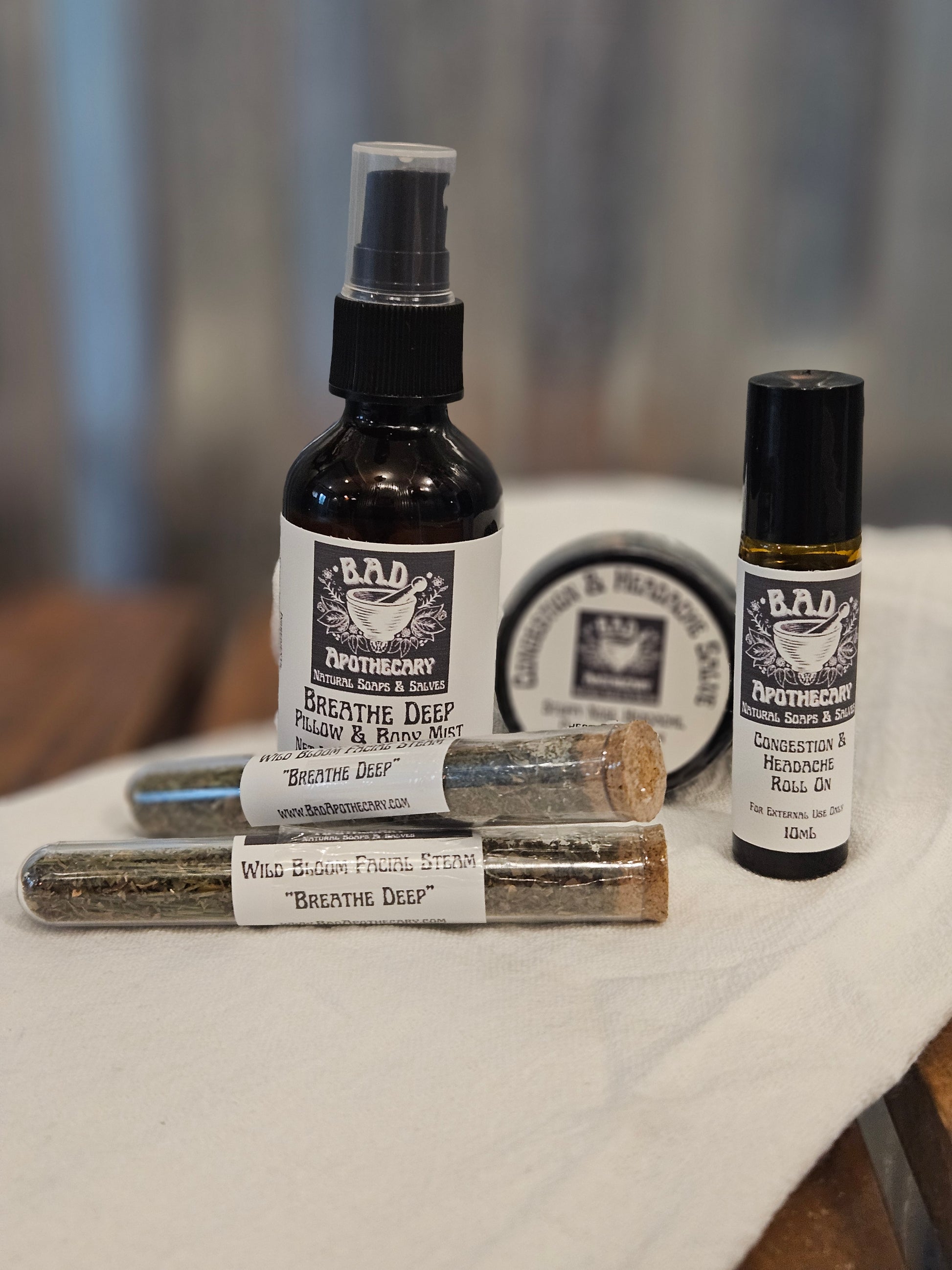 Sinus Relief Bundle for Congestion, Cough & Stuffy Noses, by B.A.D. Apothecary