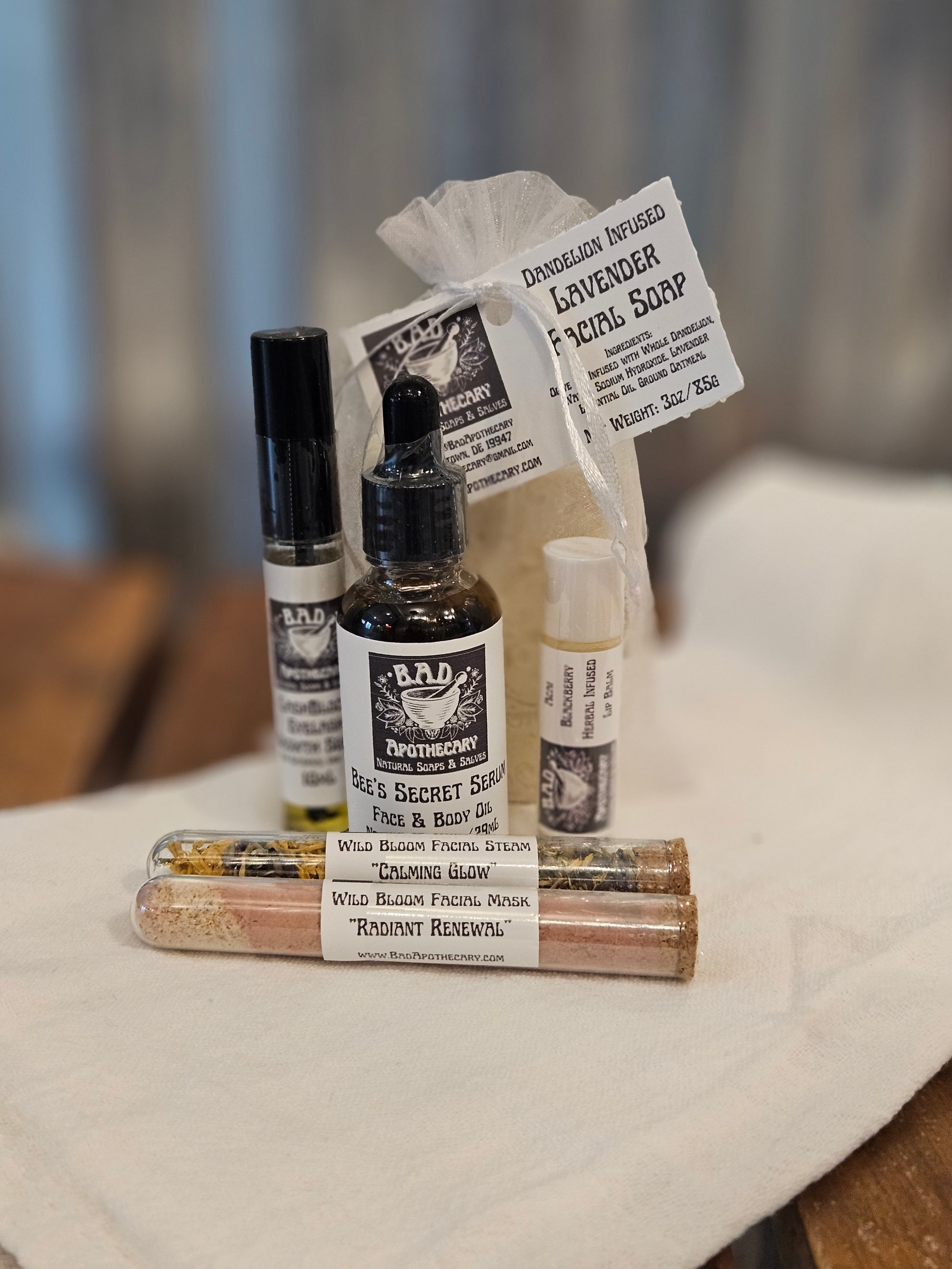 Bee’s Glowing Ritual Kit — Complete Herbal Skincare Bundle for Radiant Skin by B.A.D. Apothecary