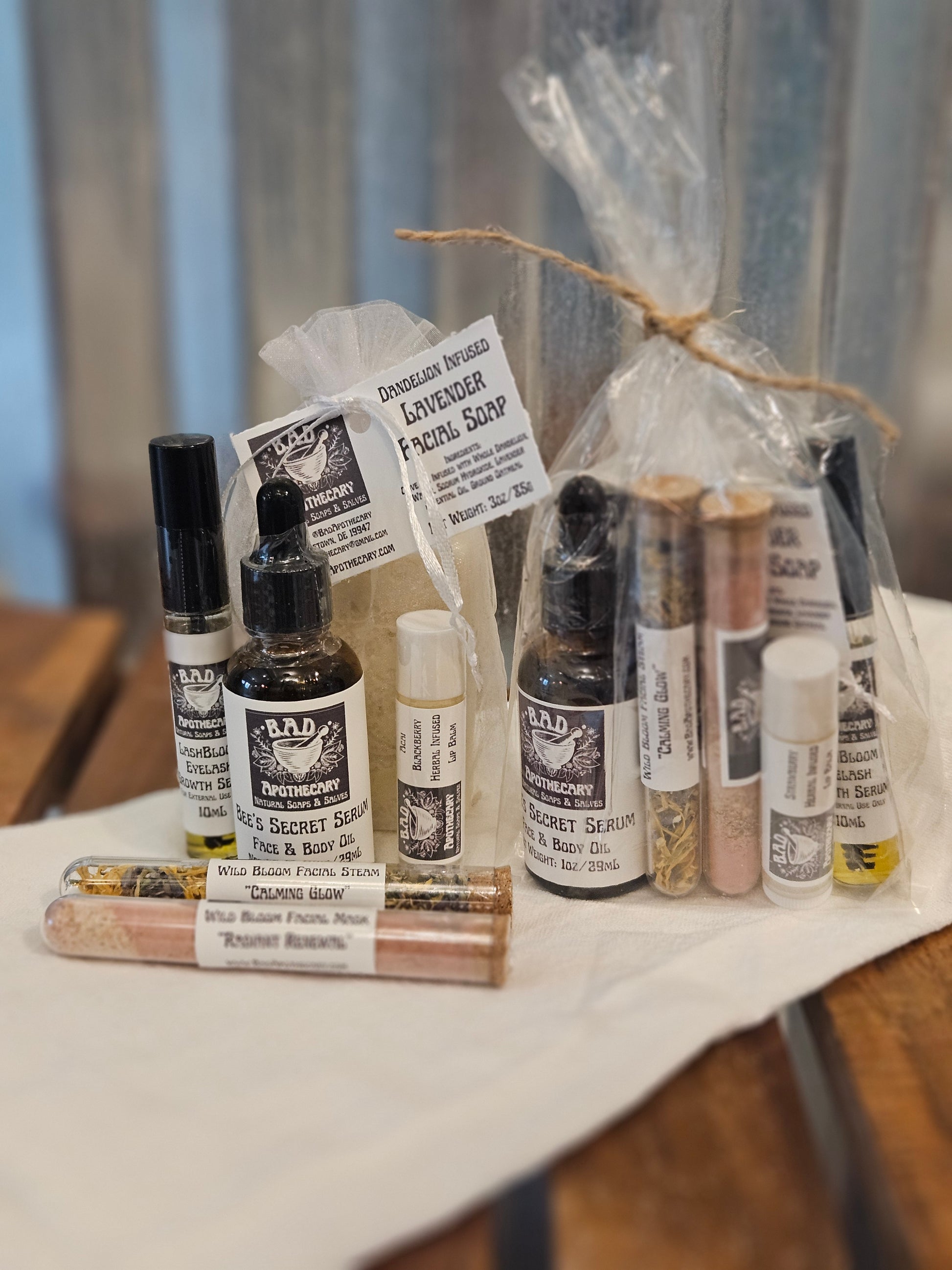 Bee’s Glowing Ritual Kit — Complete Herbal Skincare Bundle for Radiant Skin by B.A.D. Apothecary