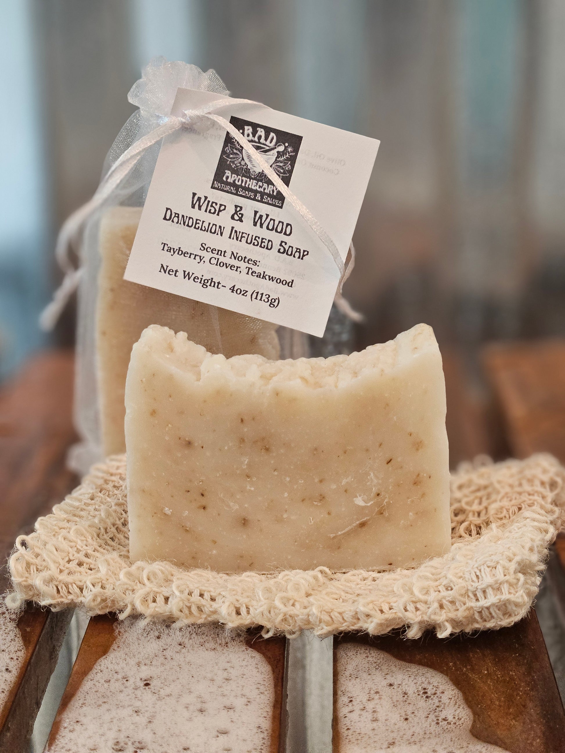 Wisp & Wood — Handmade Dandelion‑Infused Soap