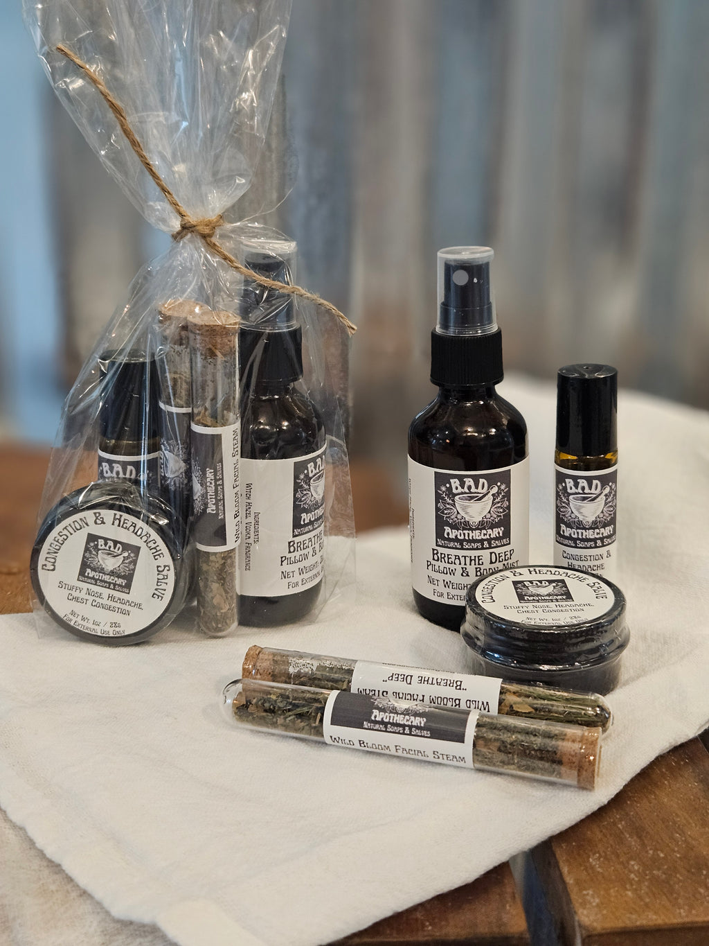 Sinus Relief Bundle for Congestion, Cough & Stuffy Noses, by B.A.D. Apothecary
