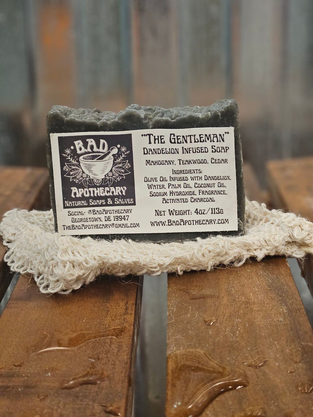 The Gentleman Dandelion-Infused Soap, Herbal Artisan Bar Soap by B.A.D. Apothecary