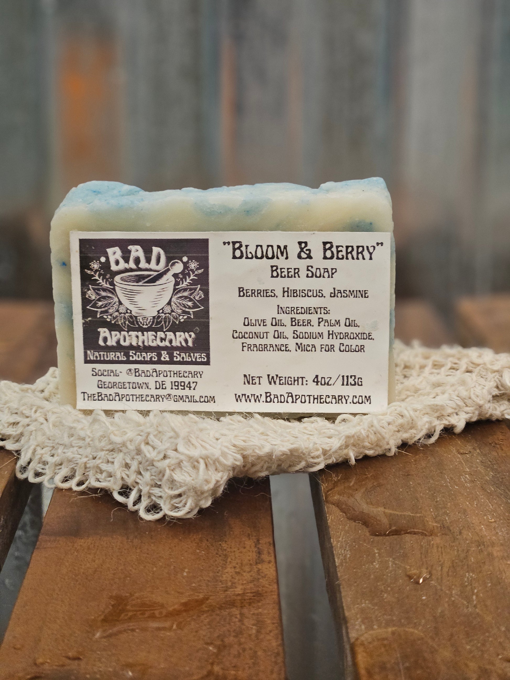 Bloom & Berry Dandelion-Infused Soap, Herbal Artisan Bar Soap by B.A.D. Apothecary