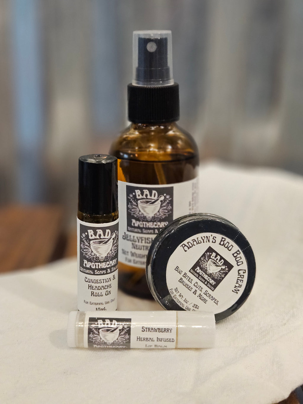 Beach Day Survival Kit — Natural First Aid for Jellyfish Stings, Sunburns & Scrapes by B.A.D. Apothecary