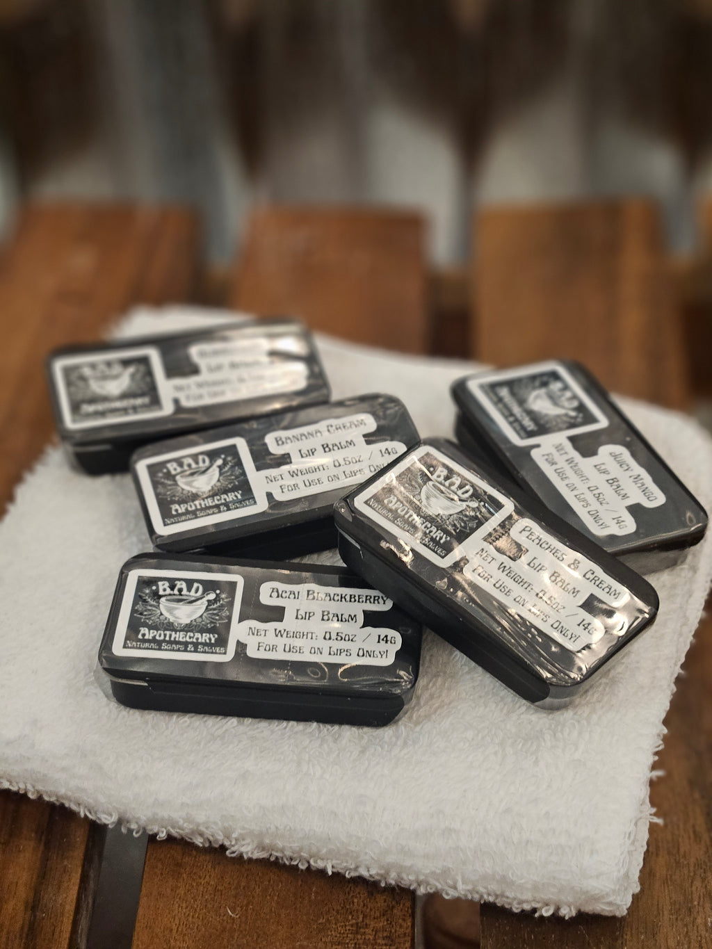 Healing Herbal Lip Balm with Comfrey & Organic Coconut Oil – 0.5 oz Slide Tin by B.A.D. Apothecary