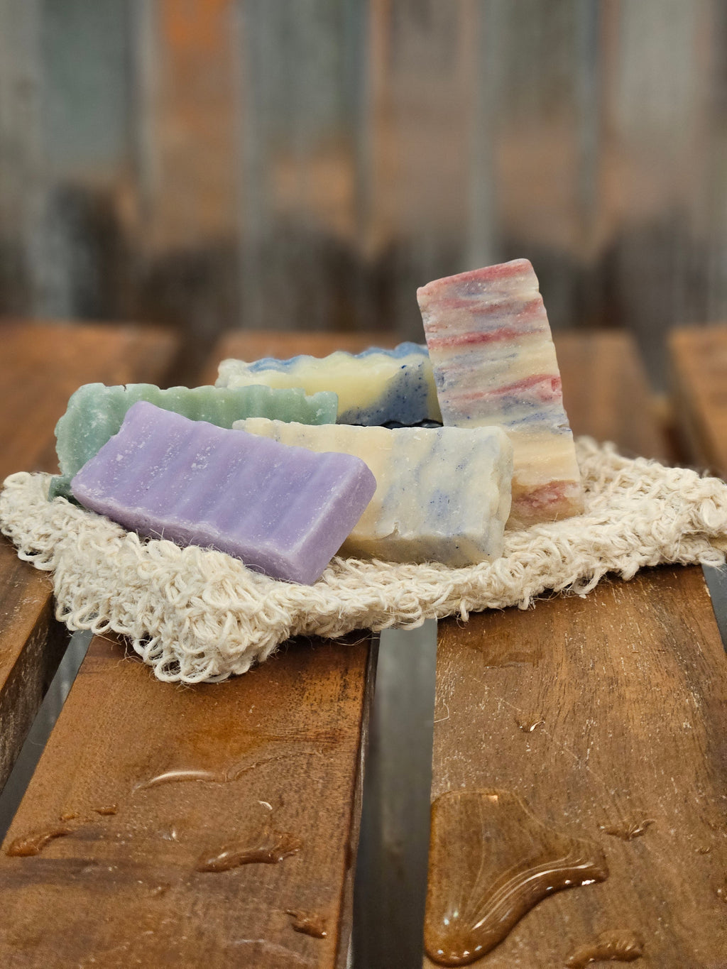 Traveling Soap Slivers – Dandelion-Infused Minis, Herbal Artisan Bar Soap by B.A.D. Apothecary