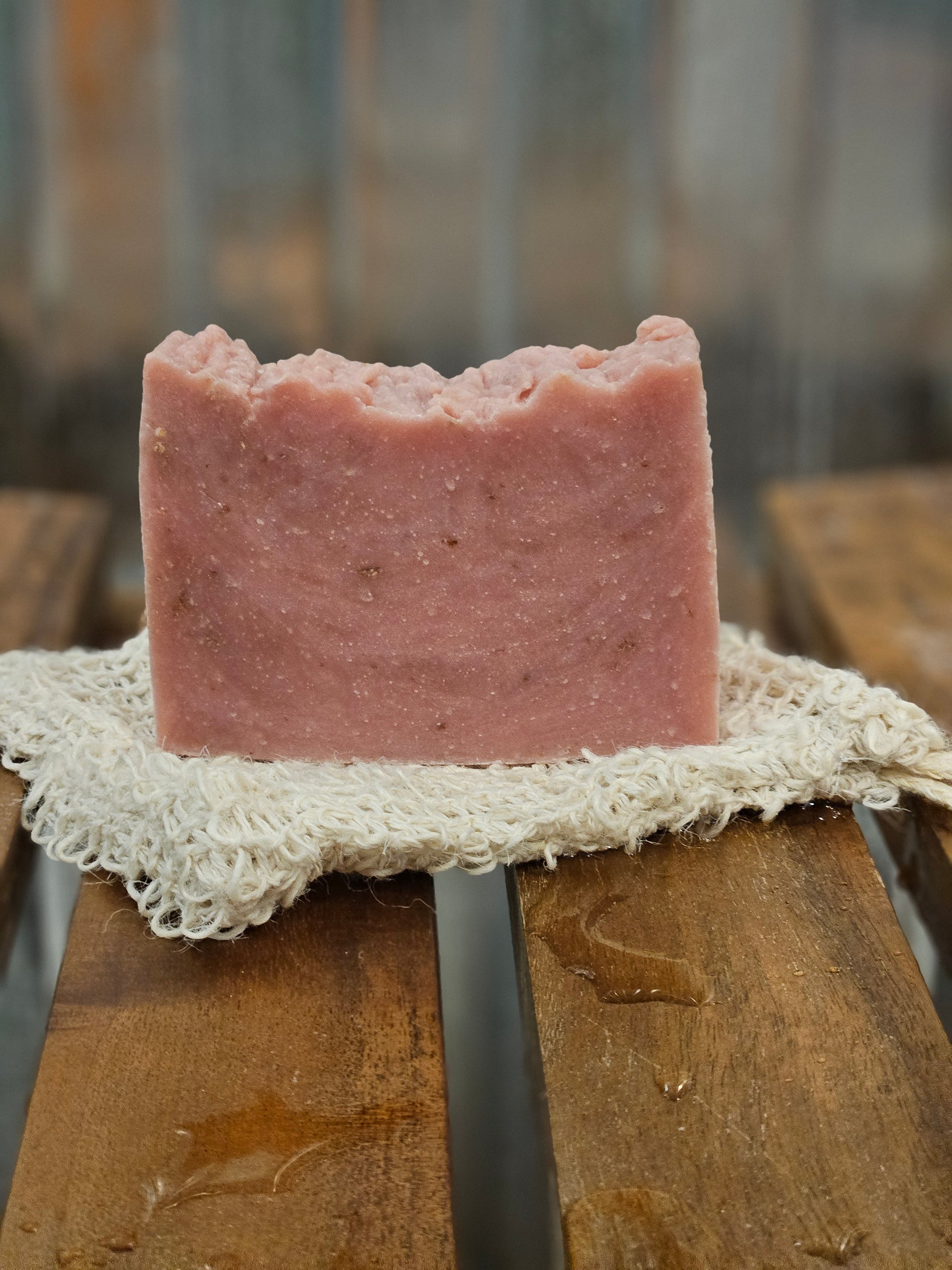 Wildberry Bloom Dandelion-Infused Soap with Ground Oatmeal, Herbal Artisan Bar Soap by B.A.D. Apothecary