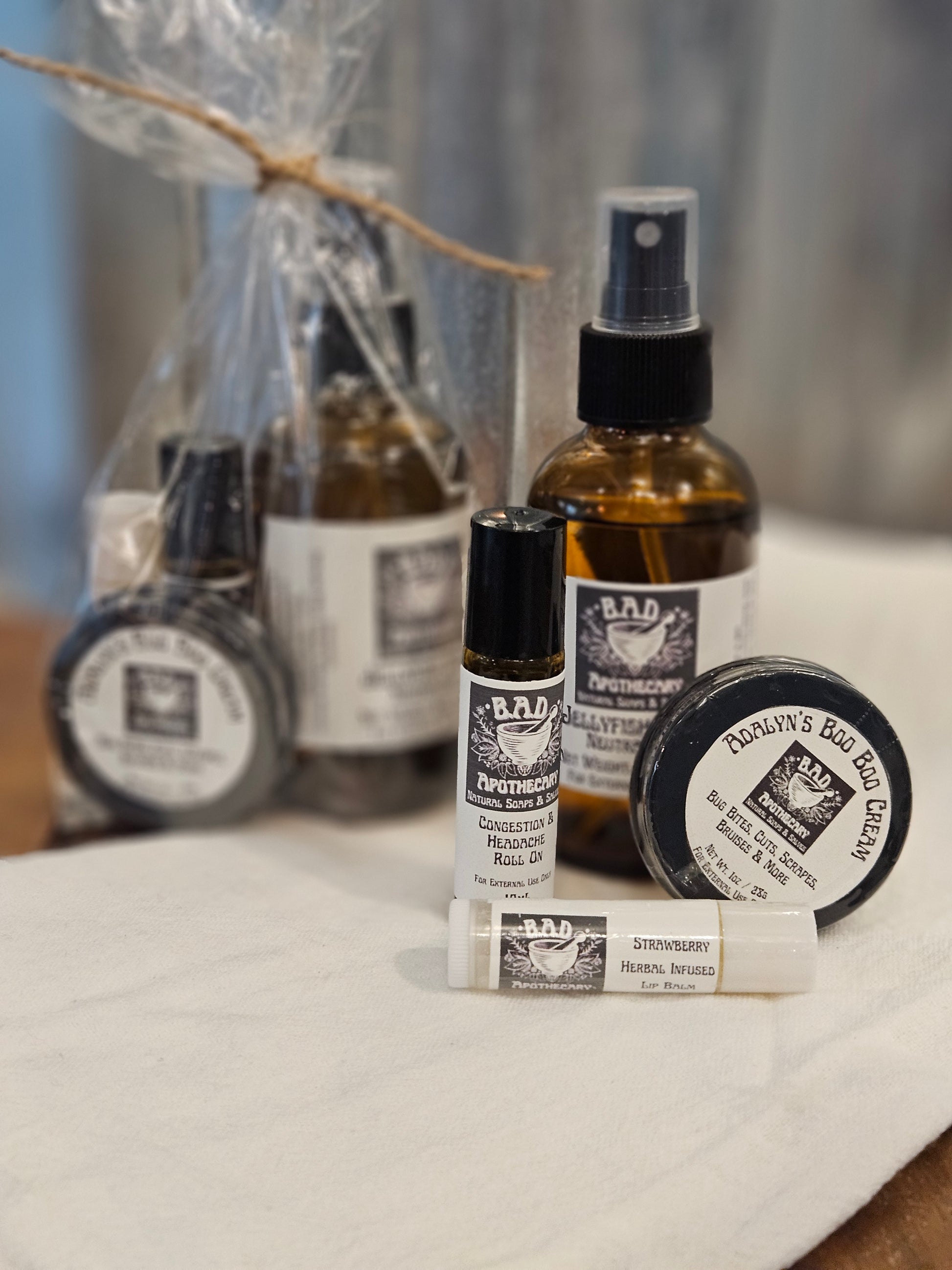 Beach Day Survival Kit — Natural First Aid for Jellyfish Stings, Sunburns & Scrapes by B.A.D. Apothecary