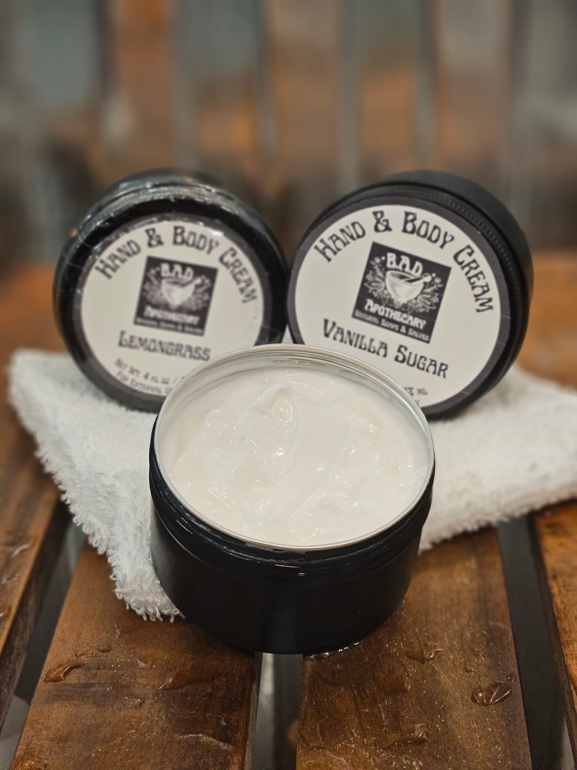 Soft & Silky Hand and Body Cream, Artisan Body Moisturizer by B.A.D. Apothecary, 4 oz