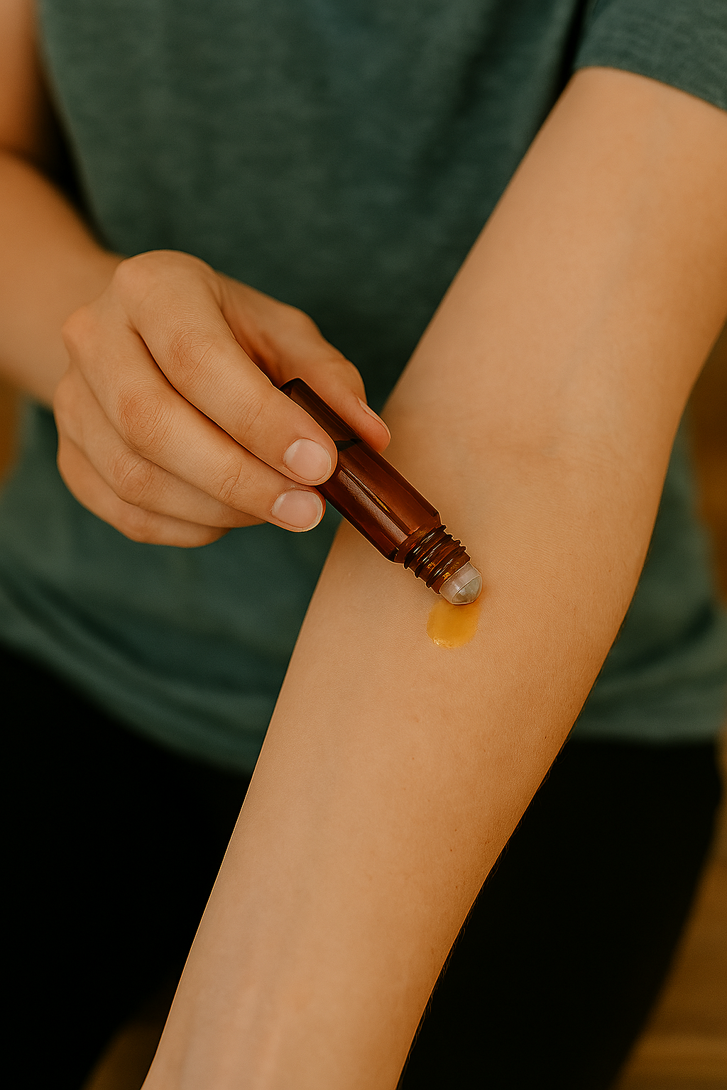 Pain Relief Liniment, Traditional Herbal Pain Support by B.A.D. Apothecary, 10 ML Roller Bottle