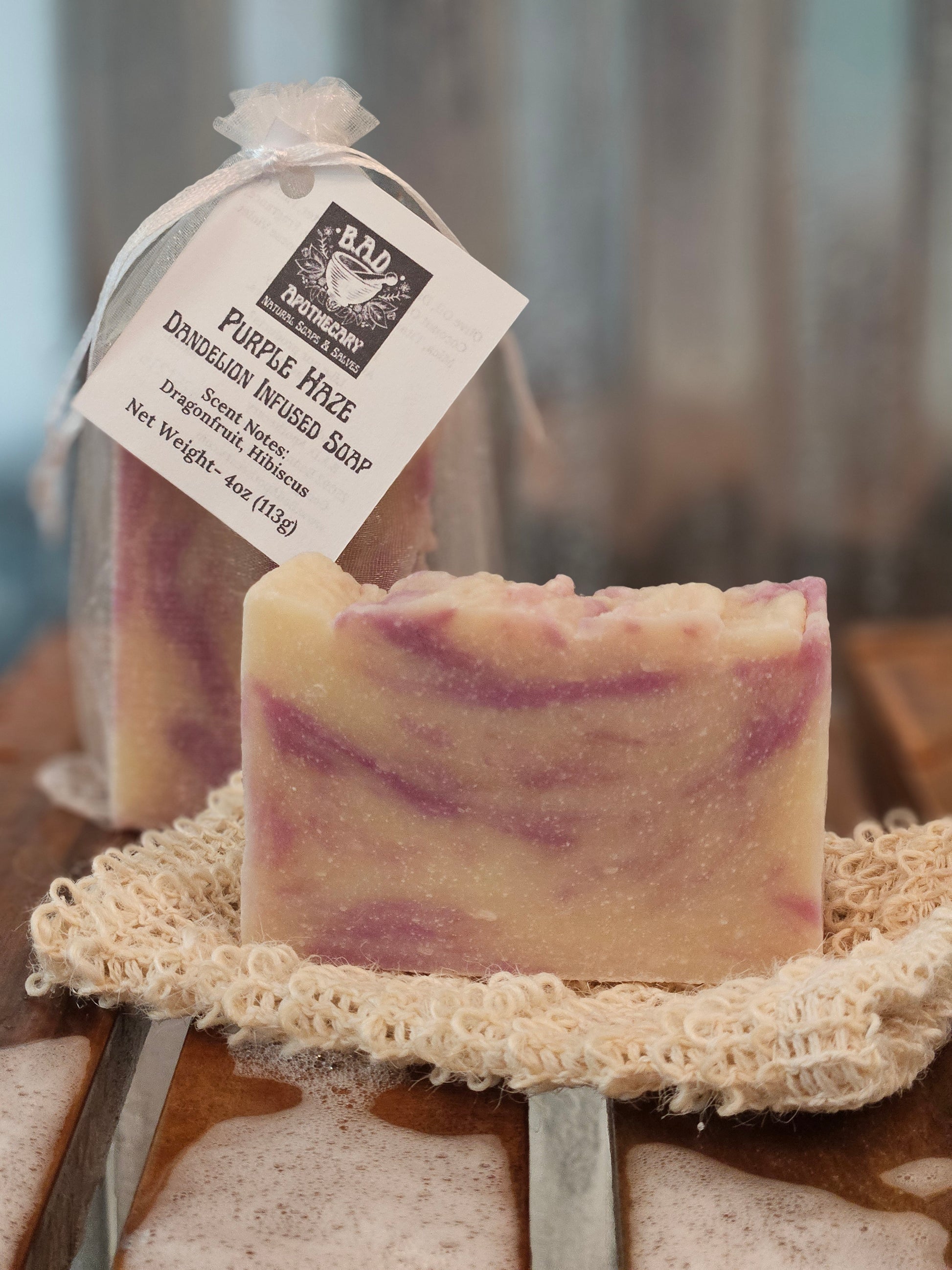 Purple Haze — Handmade Dandelion‑Infused Soap